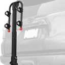 Retrospec Lenox 2-5 Bike Rack Hitch for Car, Truck, SUV - 2in Hitch Mount with Foldable Steel Frame, Anti-Rattle Adapter & Tie Down Straps
