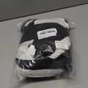 Full Bed Skirt, Wrap Around Bed Skirt with Pleated Corner, 18 Inch Drop Pleated Waffle Weave Bedskirts, Anti-Slip, Microfiber, Black, 18'' Full