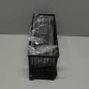 TomCare Extra Large 11'' Sink Caddy With Drain Tray Non-slip Kitchen Sink Organizer With 2 Adjustable Dividers High Brush Holder Rustproof Sponge Holder Kitchen Storage Accessories for Counter (Black)