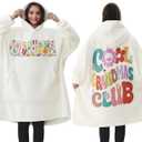 Gifts for Grandma Christmas Gifts from Granddaughter Grandkid Grandchildren Wearable Blanket Hoodie Cool Grandma Birthday Gifts for Nana, Gigi, New Grandma, Oversized Sherpa Fleece Blanket Sweatshirt