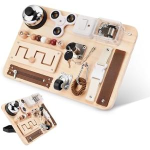 Dementia Activities for Seniors-Fidget Busy Board-Alzheimers Products for Elderly-Memory Games for Autism Adult-Dementia Gadgets-Sensory ADHD Toys-Anxiety Relief Items-Gift for Seniors