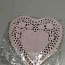 Newwiee 300 Pcs Valentine's Day Paper Heart Doilies Lace Trimmed Heart Doilies Disposable for Birthday Wedding Cakes Desserts Tableware Food Decoration(Red,8 Inch)