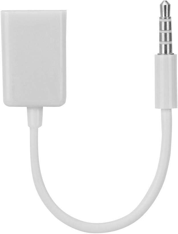 Socobeta Cable Converter MP3 TV USB Female to 3.5mm Jack Male 3.5mm Male to USB Female AUX Audio Cable Adapter for CD Player MP3 TV