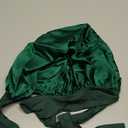 SissiLita 100% Silk Bonnet for Sleeping, Large Sleep Cap With Tie Band for Curly Hair Care, Hair Wrap (Emerald)