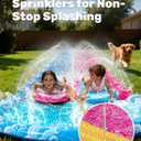 JOYIN 32.5FT Water Slide and 2 Inflatable Boards, Extra Long Heavy Duty Double Lawn Waterslide with Sprinkler for Kids Adults Backyard Summer Water Toy Outdoor Fun, Blue, Pink
