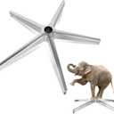 Office Chair Replacement Parts-28'' Heavy Duty Base Replacement(2200Lbs) - Desk Chair Reinforced Metal Leg,Universal Caster and Gas Cylinder Size (Silver)