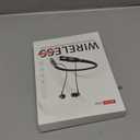 NEOQOQO Wireless Neckband Earbuds, Neckband Bluetooth Headphones with Builtin Microphone, Bluetooth Headset Magnetic Earphones, Deep Bass, UltraLightweight, Bluetooth 5.4, 80H Playtime, Black