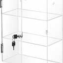 Acrylic Display Case with Lock – Acrylic Storage Chest for Figures, Collectibles, Jewelry, Expensive Items & More – Secure and Organized Storage (5" Fixed)