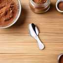 Unomor Stainless Steel Tea Scoop Short Handle Dessert Spoon for Coffee Sugar Spices Kitchen Use Compact and Dishwasher Safe (1pcsx3pcs)