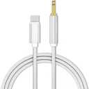 USB C to 3.5 MM Jack AUX Cable DAC Type-C Cabel Compatible with The Car Headphone Auxiliary Adapter(Silver) (1m)