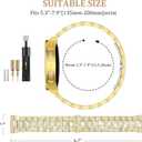 Supoix Compatible with Apple Watch Band 38/40/41/42/44/45/46/49mm+ Case, Women Jewelry Bling Diamond Rhinestone Replacement Metal Bands & 2 Pack PC Protector Case for iWatch Ultra 3/2/1 Series 11/10/9/8/7/6/5/4/3/2/1/SE