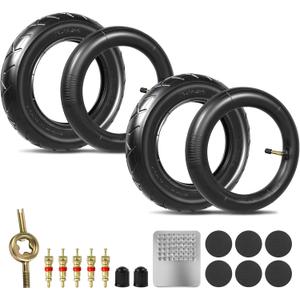 2 Sets 10x2 Electric Scooter Tire & Inner Tube, 10x2.0 54-152 10" e-scooter Tire Replacement, 10x2.125 Scooter Tire Fit for Gotrax G4/G Max Ultra/Tour Xp - With Tire Repair Kit