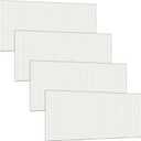 Frienda 4 Pcs Fluorescent Light Covers Replacement Flat Clear Prismatic Acrylic Ceiling Light Cover Panels(22.5" x 46.5" x 0.12")
