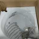 KoKo&Yukina 6 Inch Globe Pendant Light Nickel Globe Pendant Lights Kitchen Island Mid Century Light Fixture with Milky White Glass Shade for Dining Room Living Room