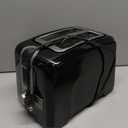 BLACK+DECKER 2-Slice Toaster, Extra Wide Slots for Bagels & Thick Bread, 6 Browning Settings, Removable Crumb Tray, Cancel Button, 850W, Black