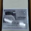Linen Closet Luxury Cotton Percale Standard Pillowcases, Set of 2, Ivory