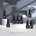 MEET ACROSS 8pcs Cat Eye Gel Nail Polish Set,Soak off UV LED Lamp Gel Nail Polish Cat Eye Gel Set (SET-4, 8pcs) (2 Fl Oz (Pack of 1))