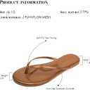 FUNKYMONKEY Flip Flops for Women, Recovery Sandals with Comfortable Plantar Fasciitis Arch Support (Brown)