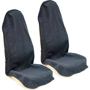 Car Seat Cover Protector Front Seats,for Gym Workout,Running,Swimming,Beach and Hiking,Waterproof Sweat Towel Bucket Seat Covers for Cars SUV Trucks (Black, 2Pcs)