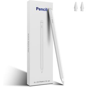 Stylus Pen for iPad 11th / 10th Generation 2025-2X Fast Charge & Palm Rejection iPad Pencil Compatible with Apple Pencil 2018-2025, Apple iPad 6-10, Pro 11"/12.9", Air 3/4/5, Mini 5/6 (White)