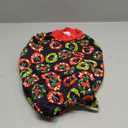 LovinPet Dog Christmas Onesies for Large Dogs, Xmas Holiday Dog Costume,Long Sleeve Lightweight Pullover, Joy Holiday Wreaths Black Prints, Pjs for Dogs, Pitbull Clothes, Christmas Outfit, Medium (Red)