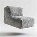 Bean Bag Chair - Bean Bag Chair for Adults, Teens, and Children.Bean Bag Chair Memory Foam for Living Rooms, Bedrooms, Dorms, or Balconies (Striped Gray)