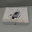 HOTEC UHF Wireless Headset Microphone/Lavalier Lapel Mic with Bodypack Transmitter and Mini Rechargeable Receiver 1/4" Output for Vlogging or Speech (silver)