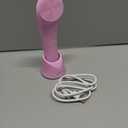 PRITECH Facial Cleansing Brush, Rechargeable Silicone Face Scrubber with Heat Massage End, Vibrating Exfoliator Scrubber for Deep Cleaning, Waterproof Face Brush for Women and Men (Pink)