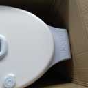 Ubbi Stainless Steel Diaper Pail, No Special Bag, Odor-Locking, Matte Ivory