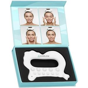 Advanced Ceramic Gua Sha Facial Tool, Skin Care for Women Men, Face Body Guasha Massage Tool Gift for Mom (Facial Massager)