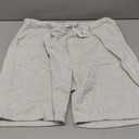 Men's Casual Soft Cotton Elastic Fleece Jogger Gym Active Running Hiking Pocket Shorts, XL Grey