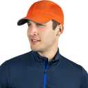 TrailHeads Performance Mens Running Hat - Lightweight, Quick Dry Workout Hats for Men - Athletic Sports Cap for Tennis, Gym (One Size, Orange Peel)
