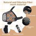 2 x Dog Muzzle - Anti Chew Adjustable, Mesh Muzzle for Small, Medium and Large Dogs, Can Breathe and Drink Water for Grooming, Training, Vet Visits Allows (Yellow Grid, X-Large)