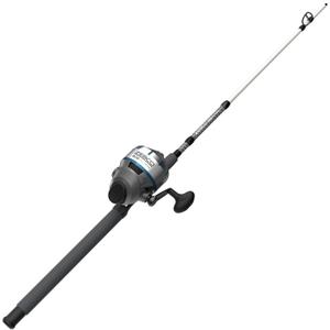 Zebco 808 Saltwater Spincast Reel and Fishing Rod Combo, 7-Foot 2-Piece Fishing Pole, Size 80 Reel, Changeable Right- or Left-Hand Retrieve, Pre-Spooled with 20-Pound Zebco Line, Black