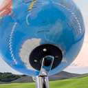 8 Inch World Globe with Stand, 360° Spinning Earth Map for Desk, Detailed Geographic Sphere for Office, Study, Travel Planning and Home Display