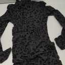 hibshaby Sexy Mesh Black Leopard Jumpsuits for Women Bodycon Outfits Streetwear Rompers (Small)