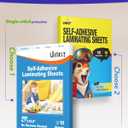 Uinkit 4mil Thicker Self-Adhesive Laminating Sheets, 100Pack Letter Size 8.5x11" - Peel & Stick, No Heat Needed - Dry-Erase Friendly Surface for Reusable Documents, Kids Art, Posters & Crafts
