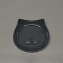 Ceramic Spoon Rest for Stove Top, Cat Cooking Spoon Holder for Kitchen Counter, Cute Spoon Rest Utensil Rest for Spatula Spoons Ladles, Dark Gray