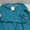 MEROKEETY Blue Green Dress M