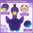 Interactive Snuffle Dog Toys, Squeaky Dog Toys for Puppy,Crinkle Dog Toy with Hiding Snack,Slow Feeder Treat Toy and Feeding Mats for Training,Dog Lick Mat Enhancement(Purple)