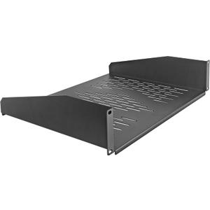 RIVECO 19 2U Rack Shelf Server Cabinet Mount Vented Cantilever Tray for Network Equipment, 14 Inches 35 CM Depth, Black
