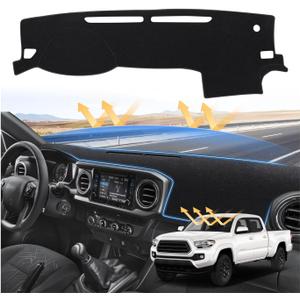 Sunsdrew Dash Cover for 2016-2022 2023 Toyota Tacoma Dashboard Cover Mat for Tacoma Accessories Sunshade Nonslip Mesh Protector No Glare Tacoma Sunshield Protector Mat Pad