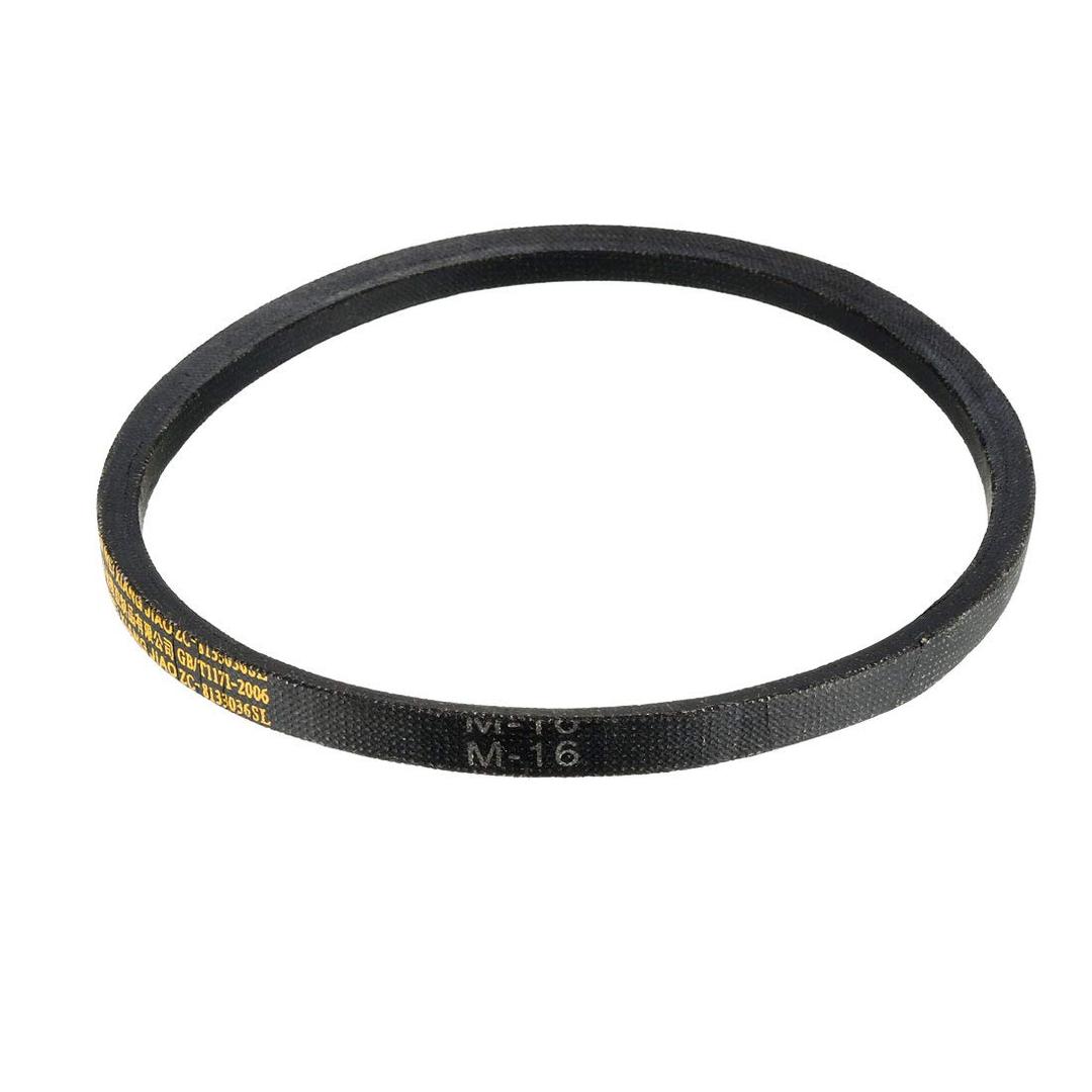 uxcell M-16 Drive V-Belt Industrial Power Rubber Transmission Belt 16 inch Pitch Girth 10mm Width 5.5mm Height JIS Standard