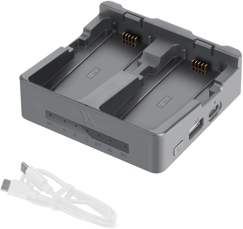 Two-Way Charging Hub for DJI NEO 2,Portable Dual Battery Charger Support PD Fast Charging for DJI NEO 2 Battery Accessories (for NEO 2)