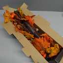 2Pack 24 Inch Maple Trees Fall Thanksgiving Decorations, Lighted Artificial Fall Tree with Lights, Thanksgiving Table Centerpieces Decoration Friendsgiving Decor for Home Office Indoor