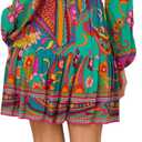 Adrianna Papell Printed Short Dress, Size 6