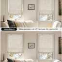 LazBlinds Manual Roll-up Bamboo Blinds, 37" W x 72" H, Star-Off White