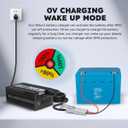 12V 20A Lithium Battery Charger 14.6V LiFePO4 Battery Charger for 12.8V LiFePO4 Lithium Deep Cycle Rechargeable Battery 0V Wake Up 12 Volt Charger with 3 Connectors for RV, Boat, Car, Marine, Solar