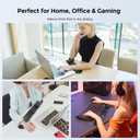 AboveTEK Keyboard Wrist Rest Adjustable Angle & 25-Inch Length, Foldable Ergonomic Memory Foam Support for Computer, Laptop & Gaming Non-Slip, Relieves Forearm & Elbow Pain for Typing & Mouse Use