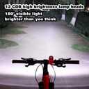 Electric Bike Horn Bike Light 2 in 1; 110 dB Bicycle Horn 5 Sound Modes with Rechargeable Battery Waterproof Bicycle Light with Horn for Kids Boys Adults Mountain Bike
